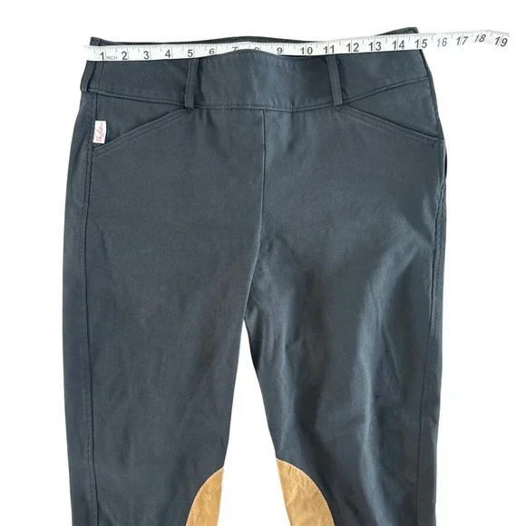 The Tailored Sportsman Trophy Hunter Mid Rise Side Zip Breech Black Tan 30 Long - Picture 10 of 15